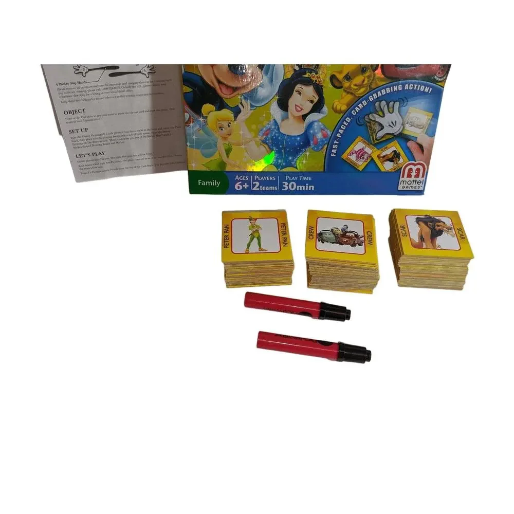 2012 Mattel Disney Pictionary Board Game Complete Children's Fun